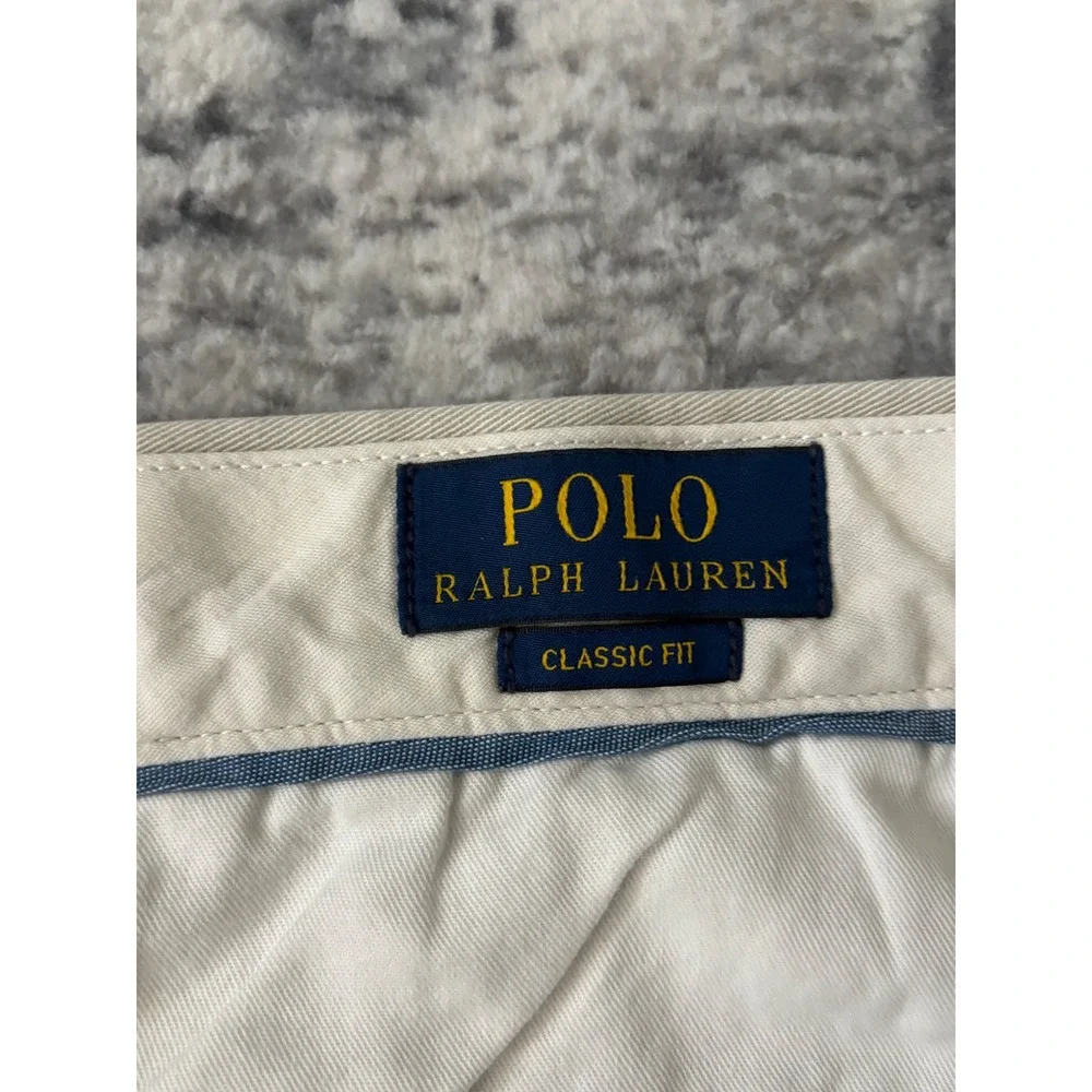 Polo Ralph Lauren Mens‎ Size 35x30 Classic Fit Chinos Khaki Cotton Twill Pants